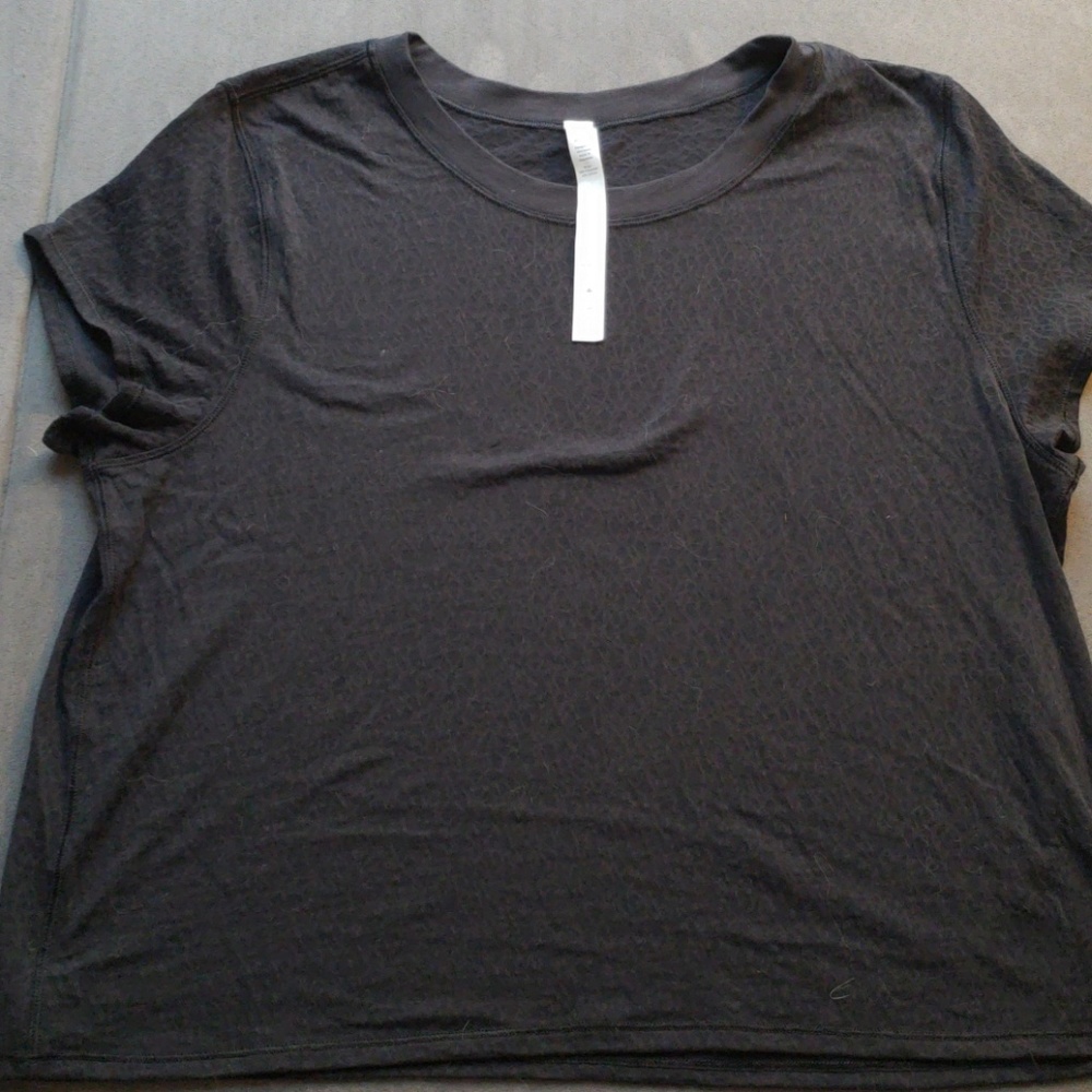 Lululemon Hint of Sheer Short Sleeve Top